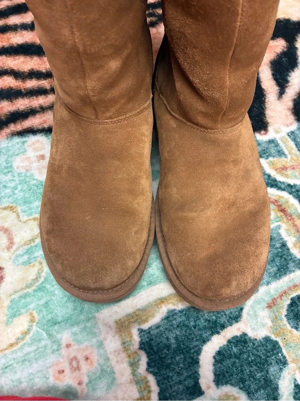 UGG Allegra Double Bow II Tall Boot in Chestnut SIZE 8